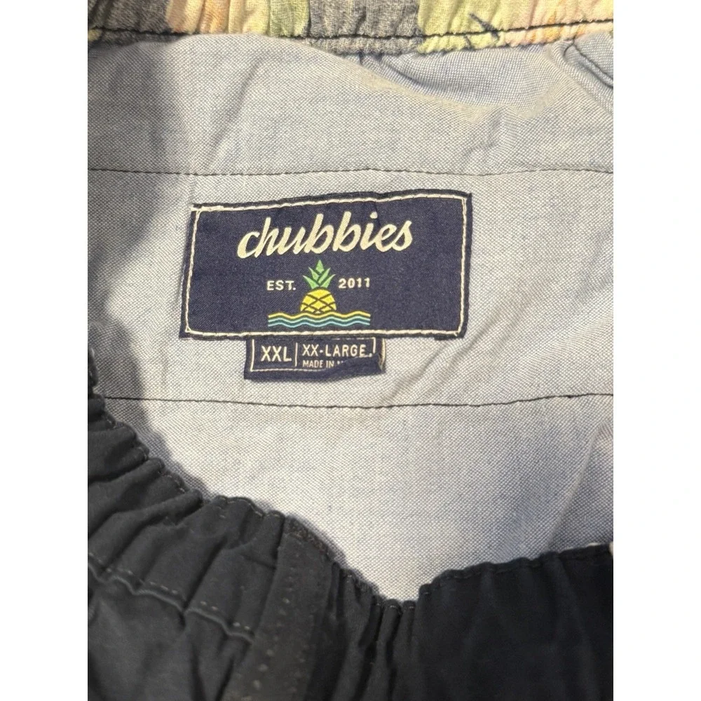 Chubbies Blue Elastic Waist Casual Pants XXL Men's Stretch Chinos Preppy Coastal